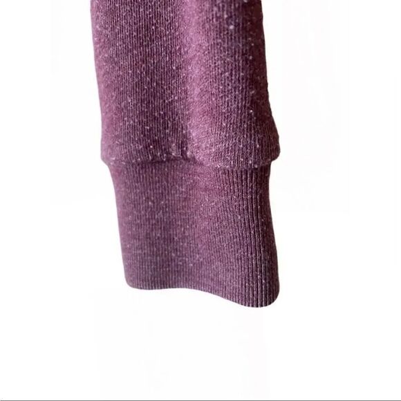 Victoria Secret PINK Burgundy Leopard Quarter Zip Womens Sweatshirt SZ XS #1417 - Picture 4 of 8